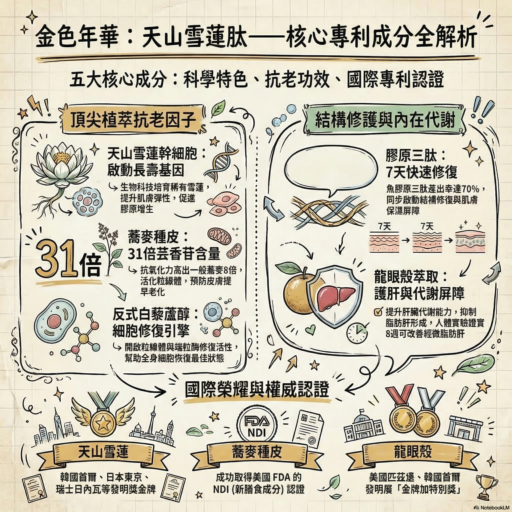 天山雪蓮專利成分分析五維度雷達圖